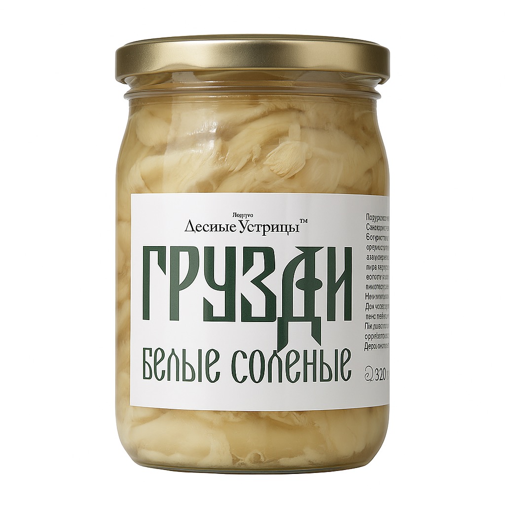  Грибы солёные Белый Груздь 430 г