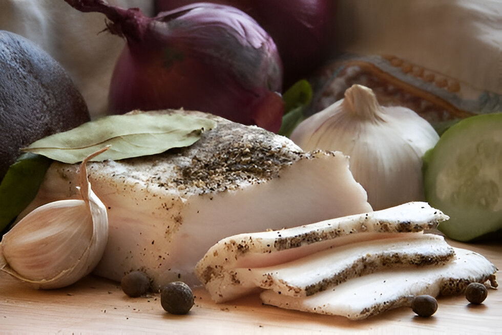  Нежное солёное сало